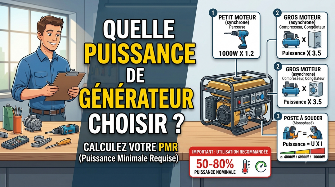 Comment bien choisir sa puissance de Générateur ?