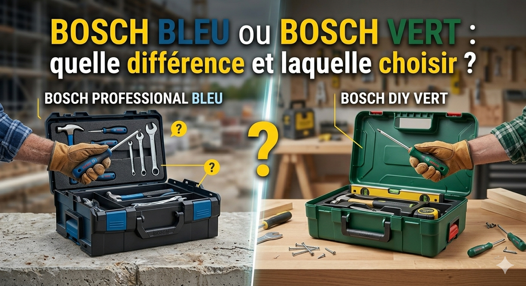 Bosch Professional bleu ou Bosch DIY vert : quelle différence et laquelle choisir ?