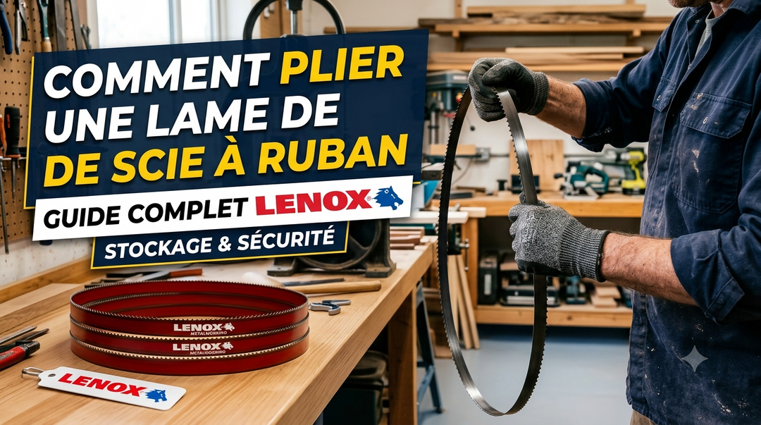 Comment plier une lame de scie à ruban | Guide Lenox