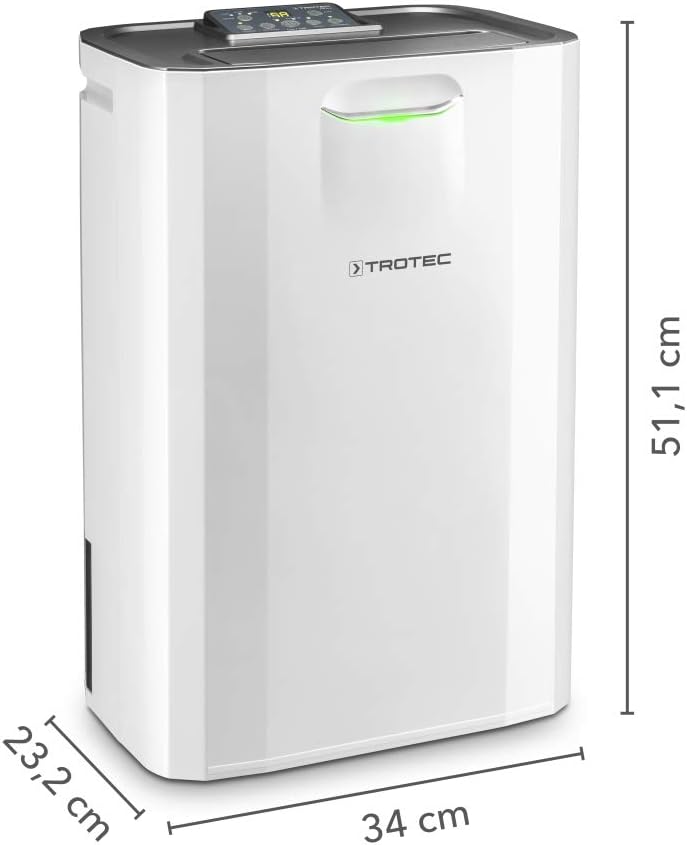 Trotec TTR 57 E Déshumidificateur Confort 9L/24h 50m³ 20m²