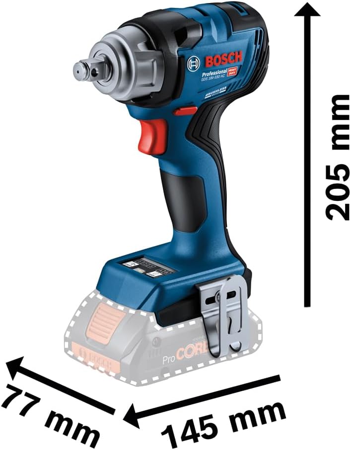 Boulonneuse GDS 18V-330 HC + ProCORE18V 2x4,0Ah + GAL 18V-40 + CoMo L