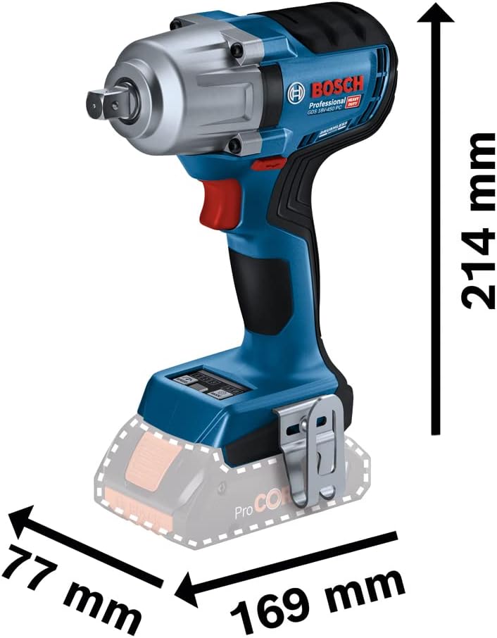 Boulonneuse GDS 18V-450 PC + GBA 2x5,0Ah + GAL 18V-40 L