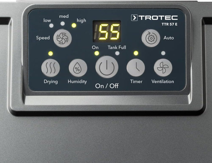 Trotec TTR 57 E Déshumidificateur Confort 9L/24h 50m³ 20m²