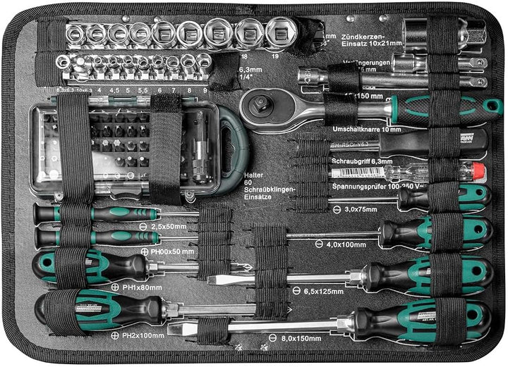 Coffret Outils Brüder Mannesmann M29072 124 Pièces Professionnel