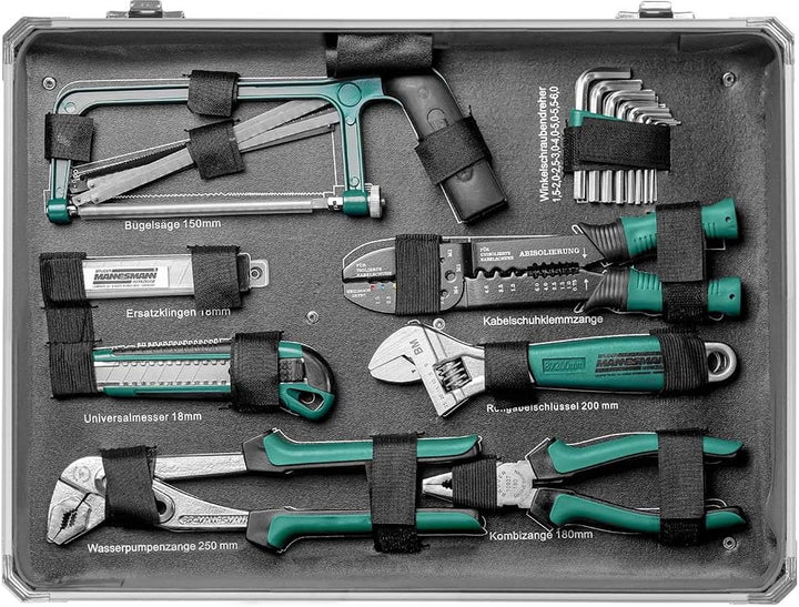 Coffret Outils Brüder Mannesmann M29072 124 Pièces Professionnel