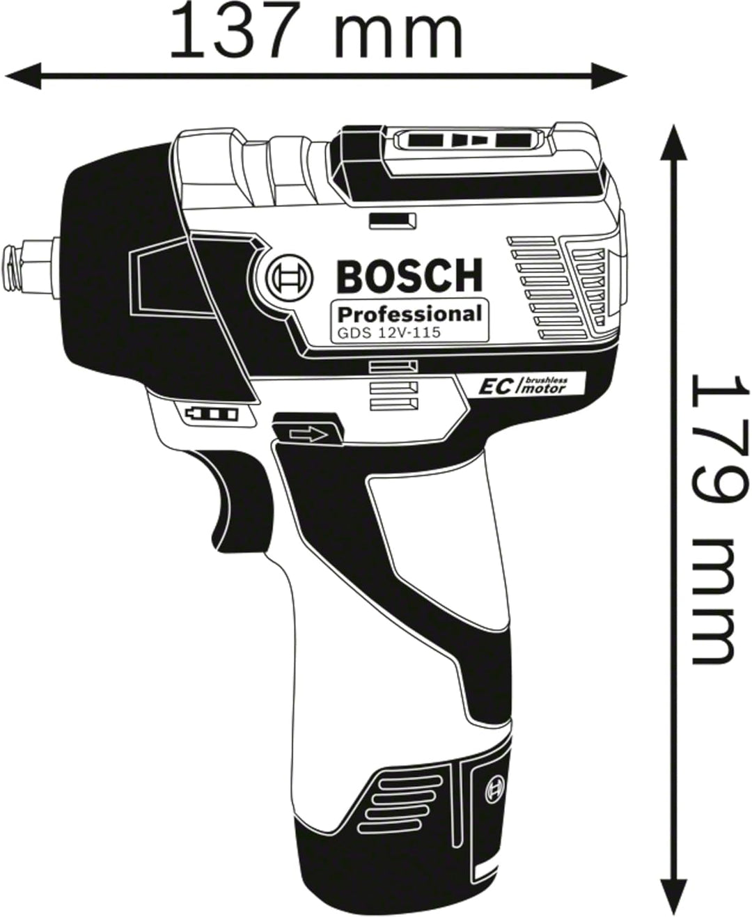 Boulonneuse GDS 12V-115 solo (C)