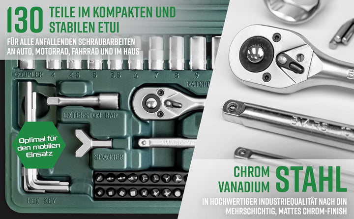 Coffret de douilles et embouts Brüder Mannesmann M29166 – 130 pièces