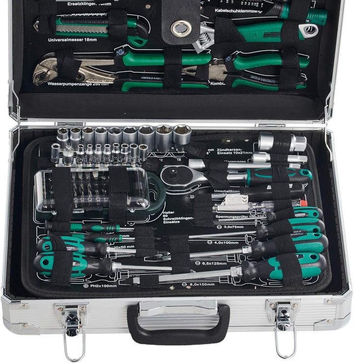Coffret Outils Brüder Mannesmann M29072 124 Pièces Professionnel