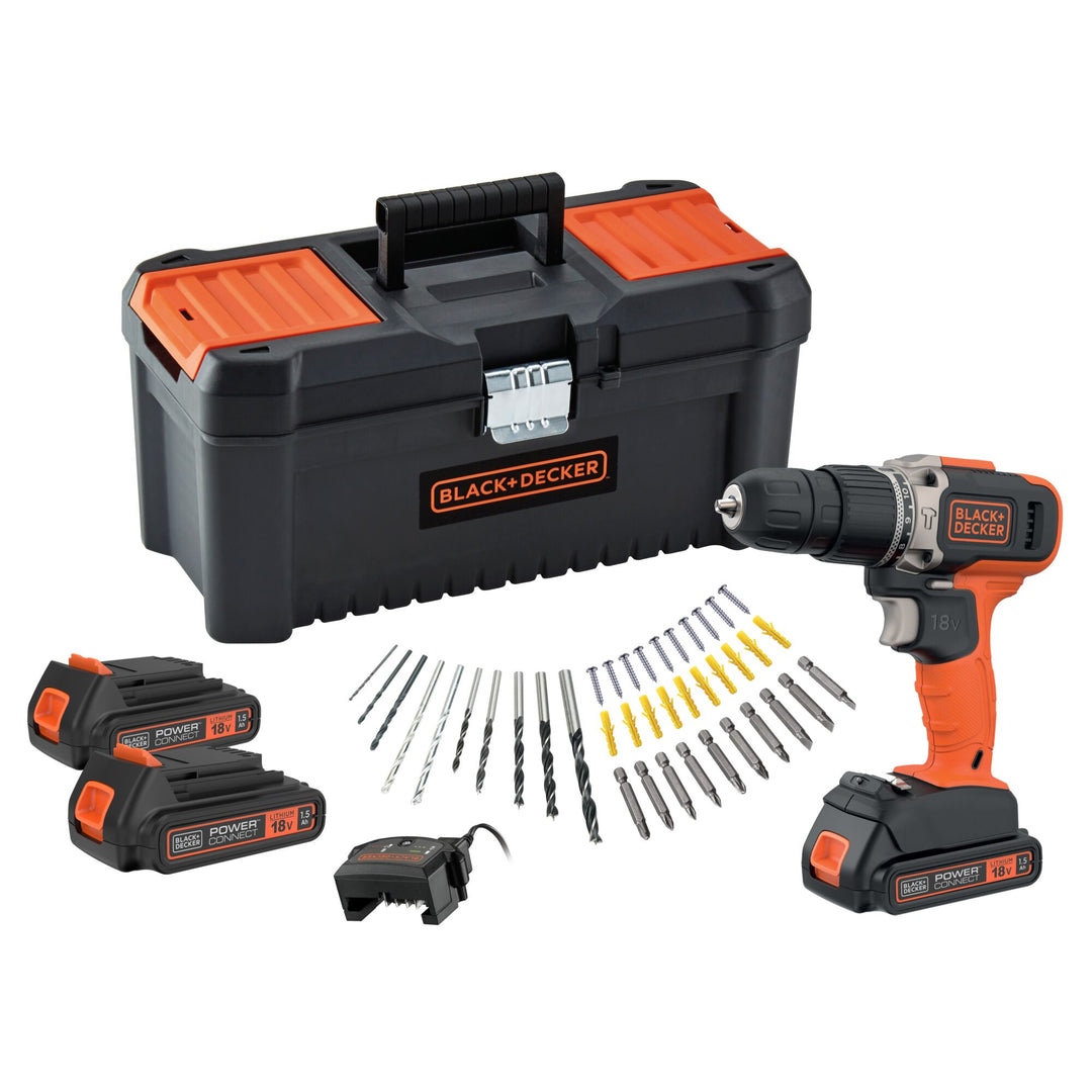 Black+Decker 18 V HD 3 x 1.5AH 40ACCS 400MA 16TB - BCD003C3TA