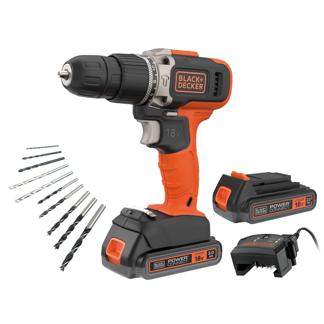 Black+Decker 18 V HD 2 x 2.0 Ah 10Acc 400Ma Chrg KB - BCD003D2KA