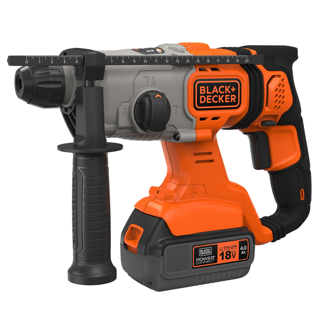 Black+Decker BD 18 V SDS Hammer Drill 1 x 4.0 Ah Kit - BCD900M1K