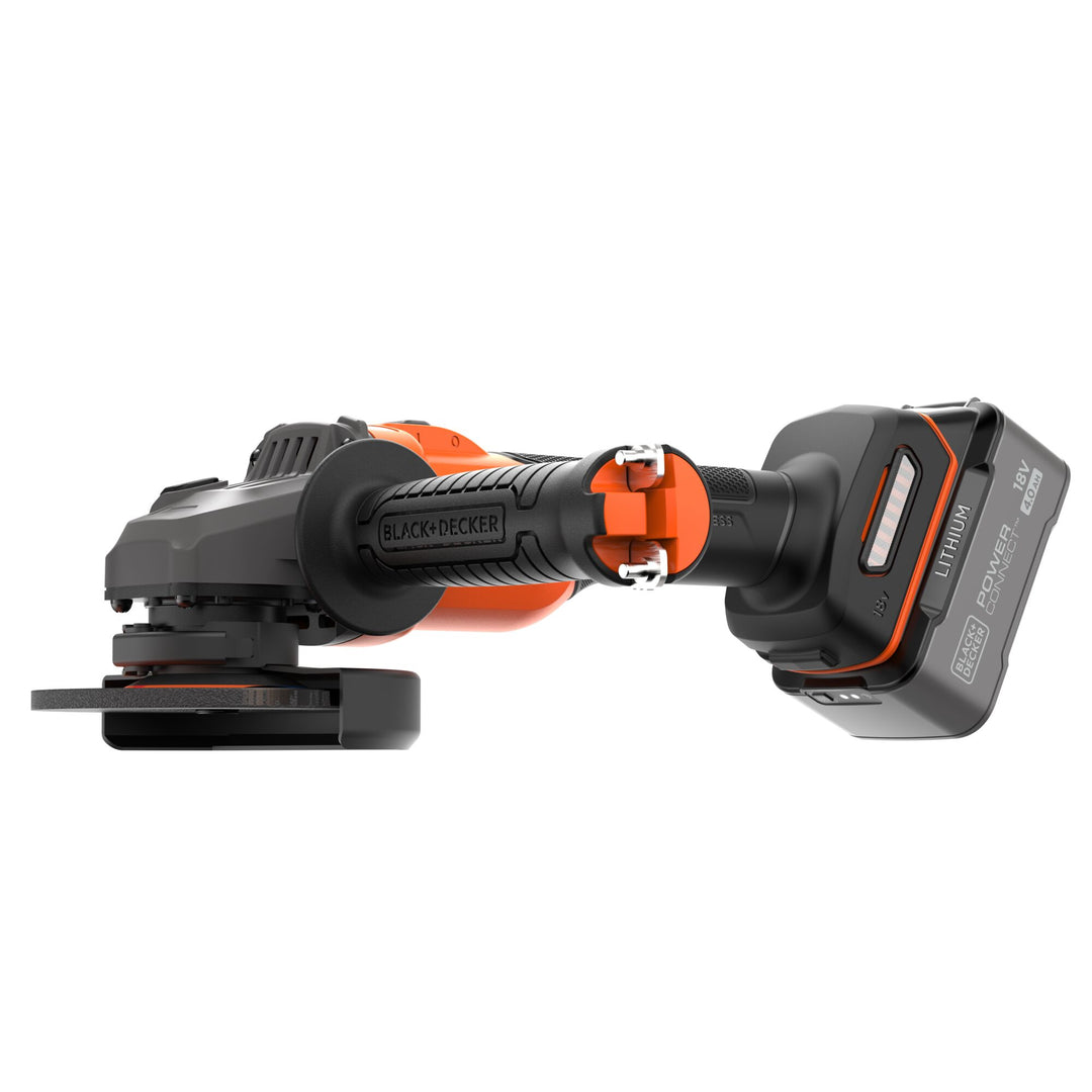 Black+Decker Meuleuse BL POWERCONNECT 18 V 4 Ah - BCG6L8F1S