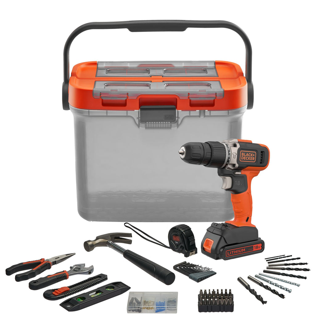 Black+Decker 18 V HD 1.5 Ah 400mA 62 Accs Tra Box - BCKSB02