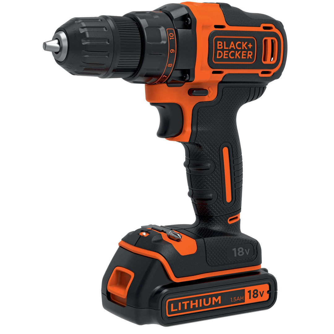 Black+Decker 18 V perceuse/visseuse 2vit. Coffret - BDCDD186K