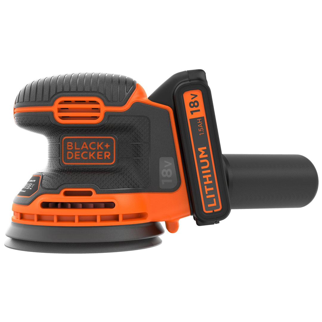 Black+Decker 18 V Ponceuse Excentrique 1.5 Ah - BDCROS18