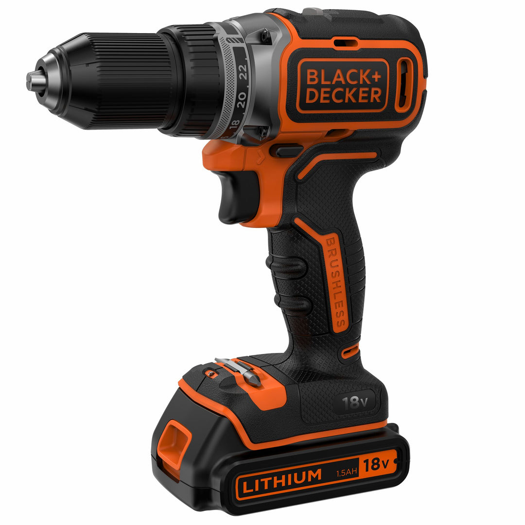 Black+Decker 18 V perc. brushless 2 Batt 400mA Kitbox - BL186KB