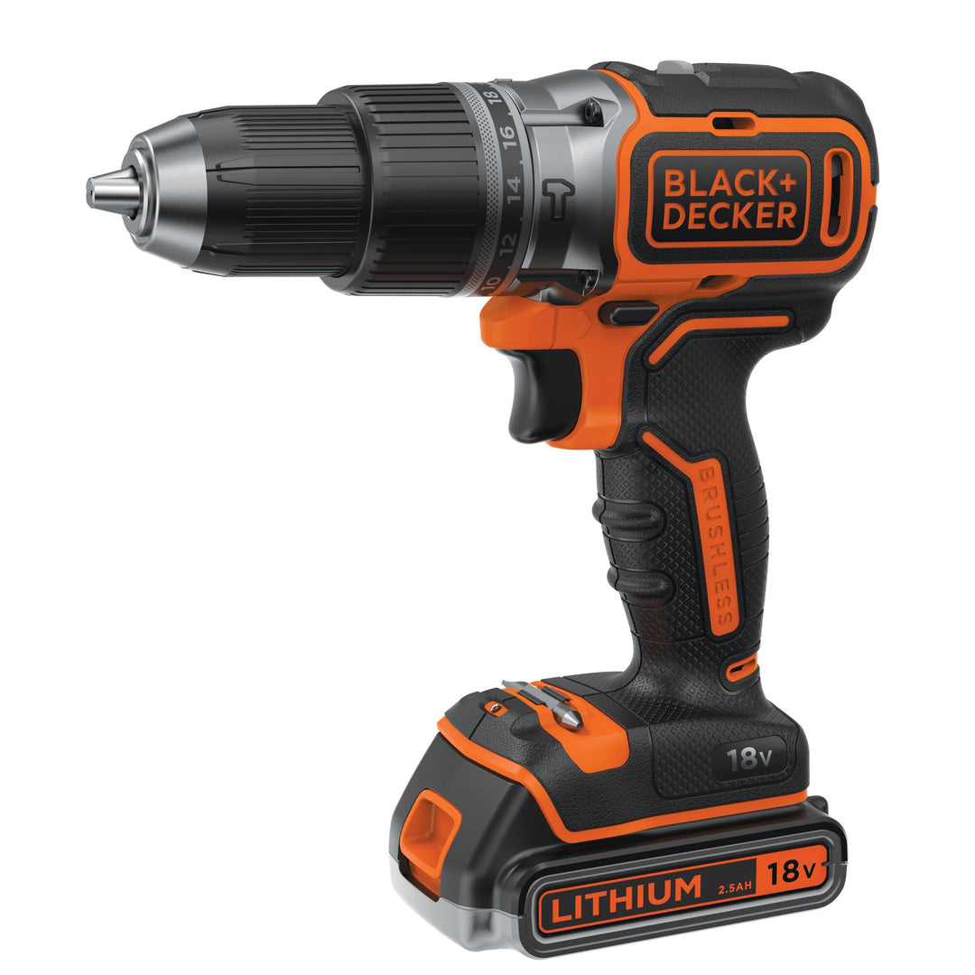 Black+Decker 18 V perc à perc Brushl 2 x 2.5 Ah coffret - BL188E2K
