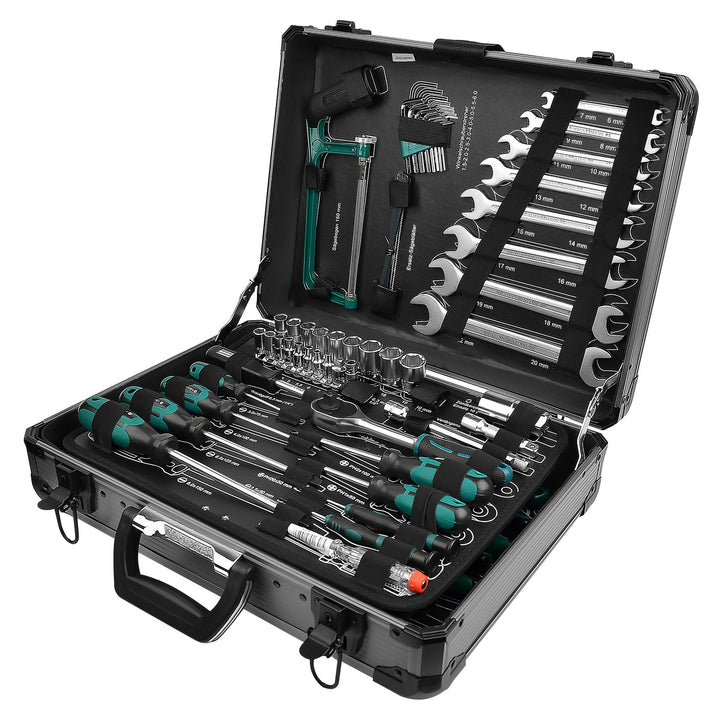 Brüder Mannesmann M29079 - 133 - pcs tool set in alu - case - MK SELLER EU