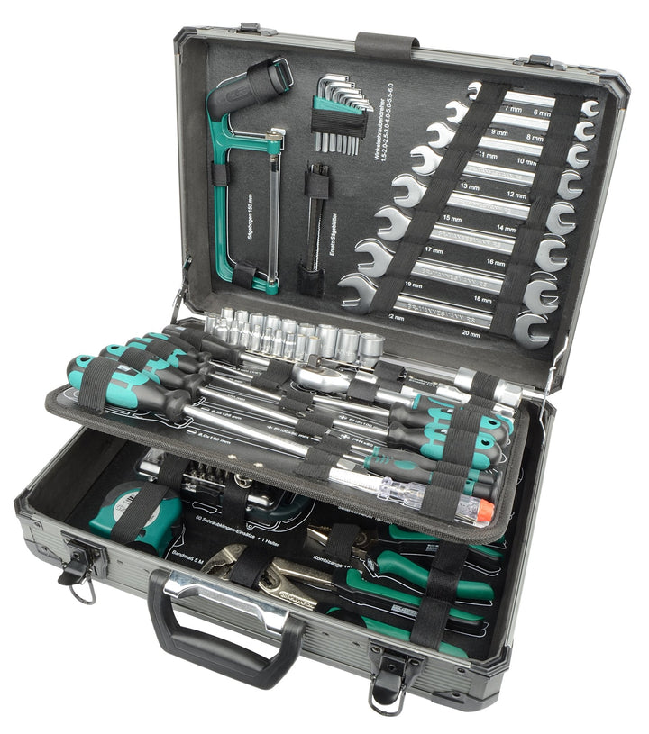 Brüder Mannesmann M29079 - 133 - pcs tool set in alu - case - MK SELLER EU