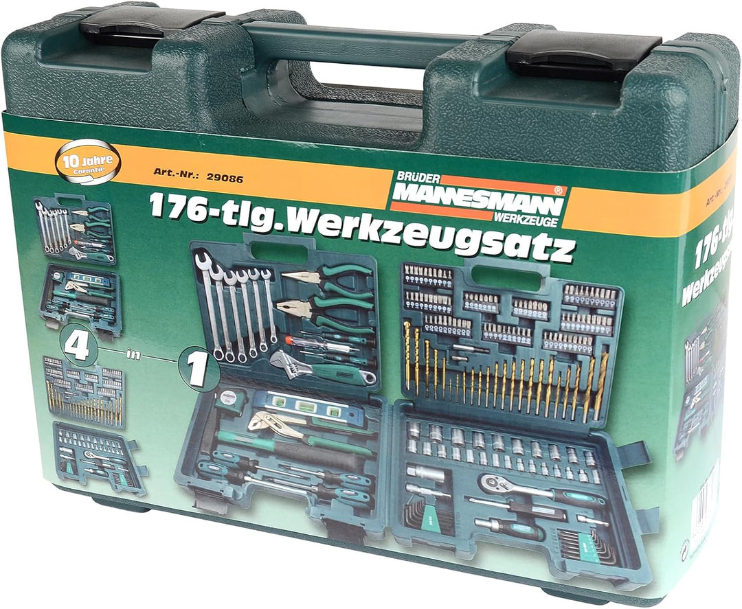 Brüder Mannesmann M29086 - Jeux d’outils multiusages 176 pcs. - MK SELLER EU