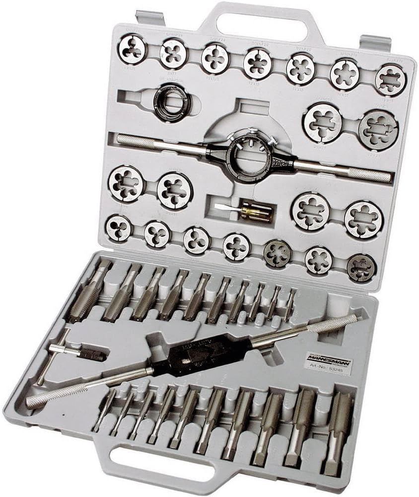 Brüder Mannesmann M53245 - Coffret de tarauds et filières 45 pièces - MK SELLER EU