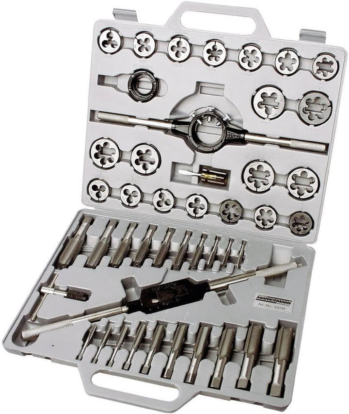 Brüder Mannesmann M53245 - Coffret de tarauds et filières 45 pièces - MK SELLER EU