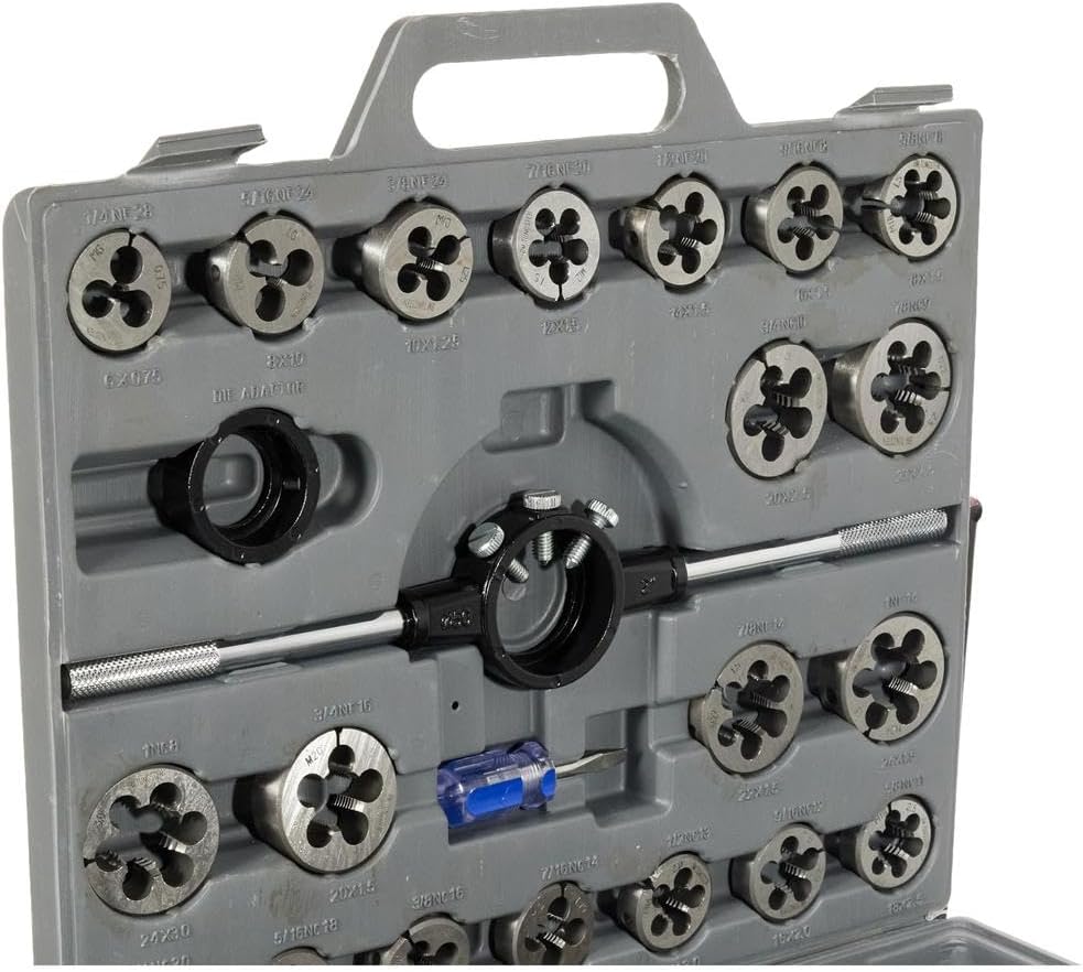 Brüder Mannesmann M53245 - Coffret de tarauds et filières 45 pièces - MK SELLER EU