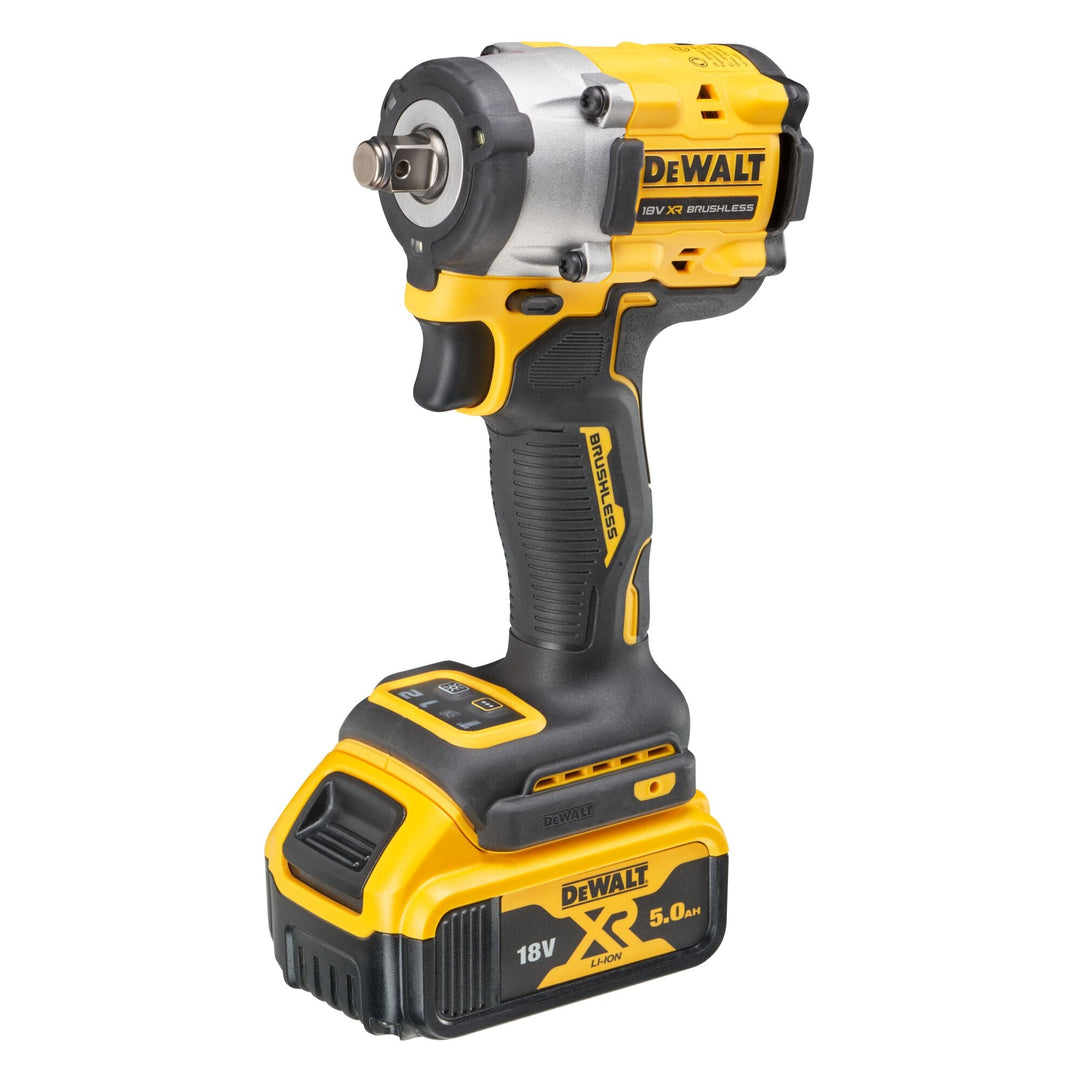 DEWALT Boulonneuse à chocs 1/2'' Compacte XR 18V 5Ah Li - Ion Brushless 406 Nm - MK SELLER EU