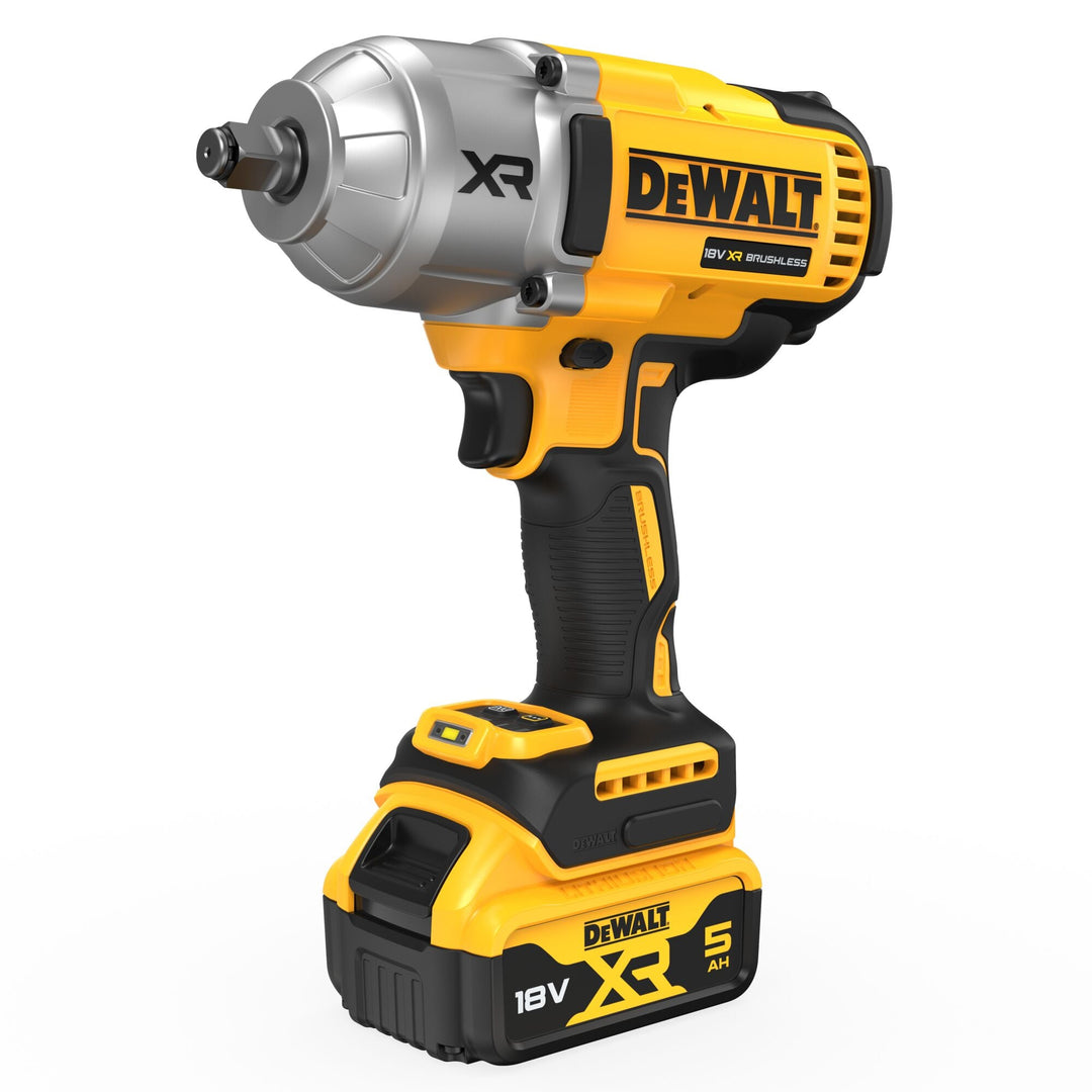 DEWALT Boulonneuse ½” XR 18V 5Ah Li - Ion Brushless 1396 Nm – Jonc de sécurité - MK SELLER EU