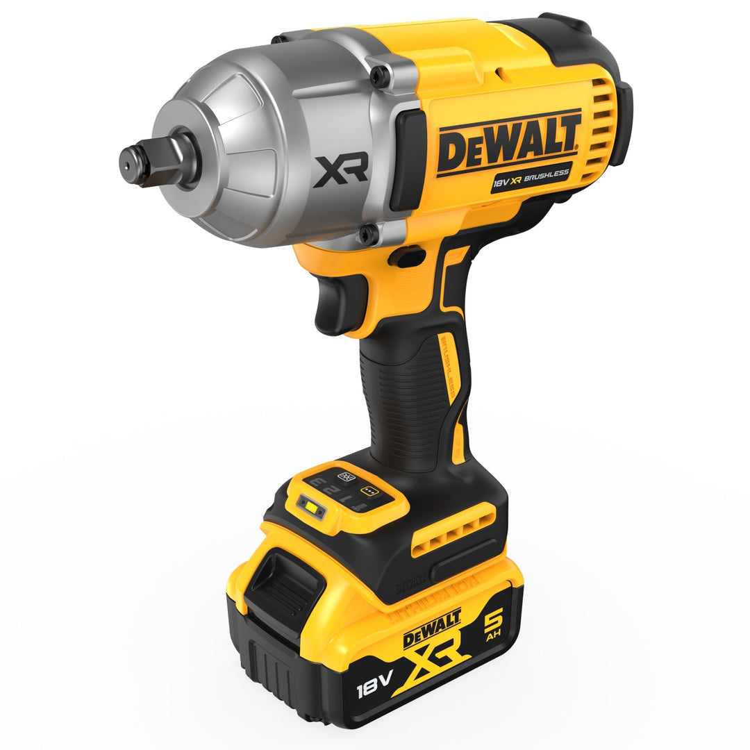 DEWALT Boulonneuse ½” XR 18V 5Ah Li - Ion Brushless 1396 Nm – Jonc de sécurité - MK SELLER EU