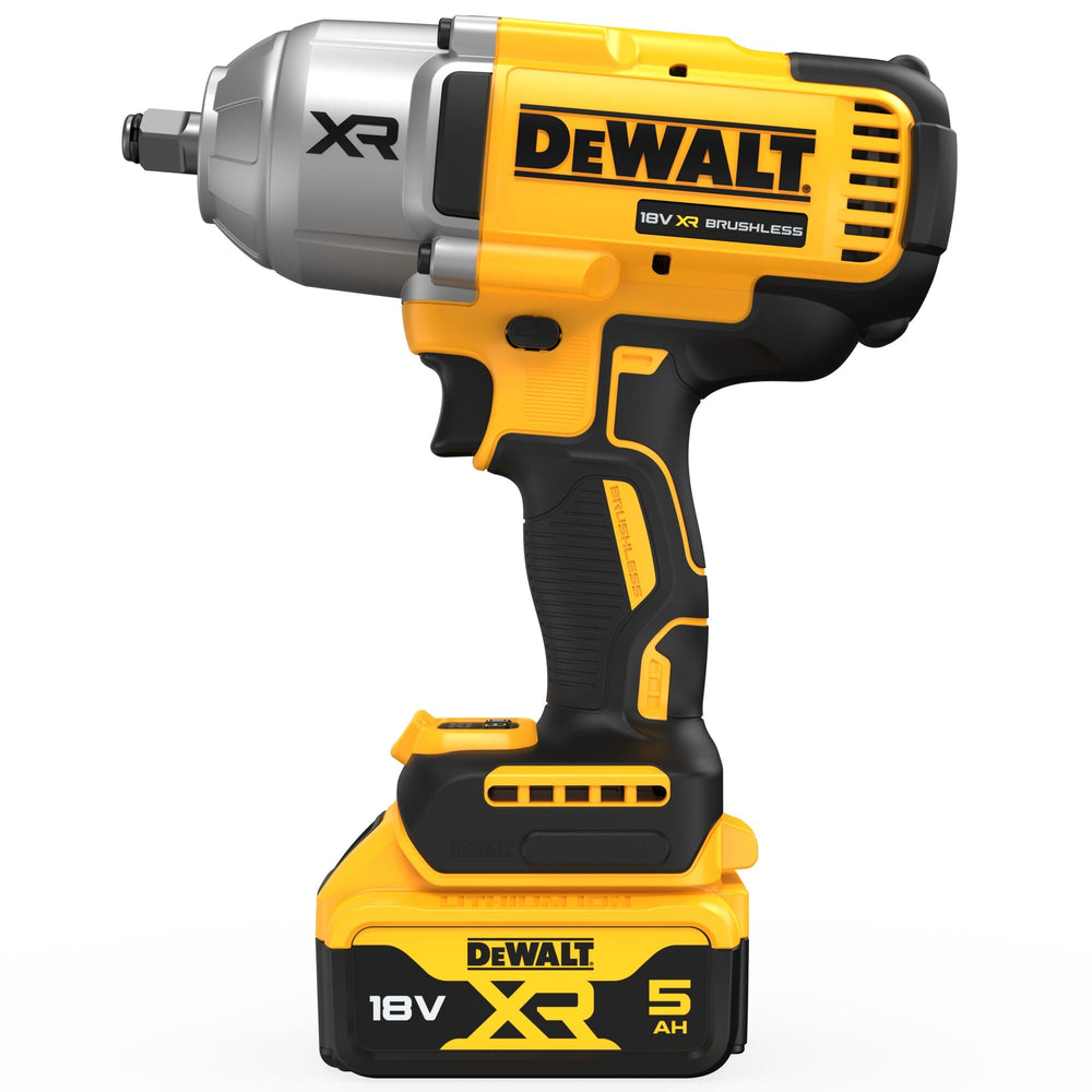 DEWALT Boulonneuse ½” XR 18V 5Ah Li - Ion Brushless 1396 Nm – Jonc de sécurité - MK SELLER EU