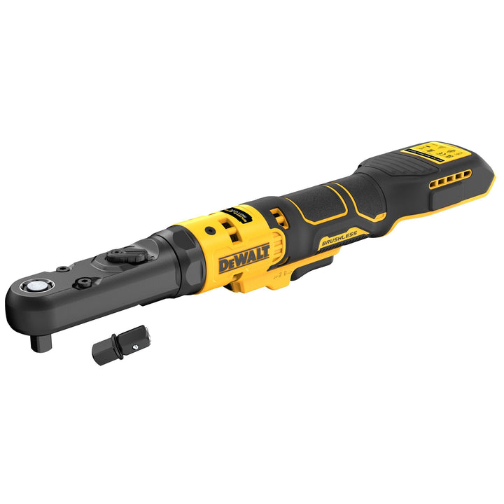 DEWALT Clé à cliquet XR 18V Brushless - Têtes interchangeables 3/8" et 1/2" - MK SELLER EU
