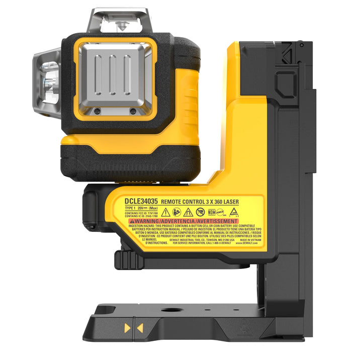 DEWALT Niveau laser multilignes 3x360° XR 18V - faisceaux verts - télécommandé - MK SELLER EU