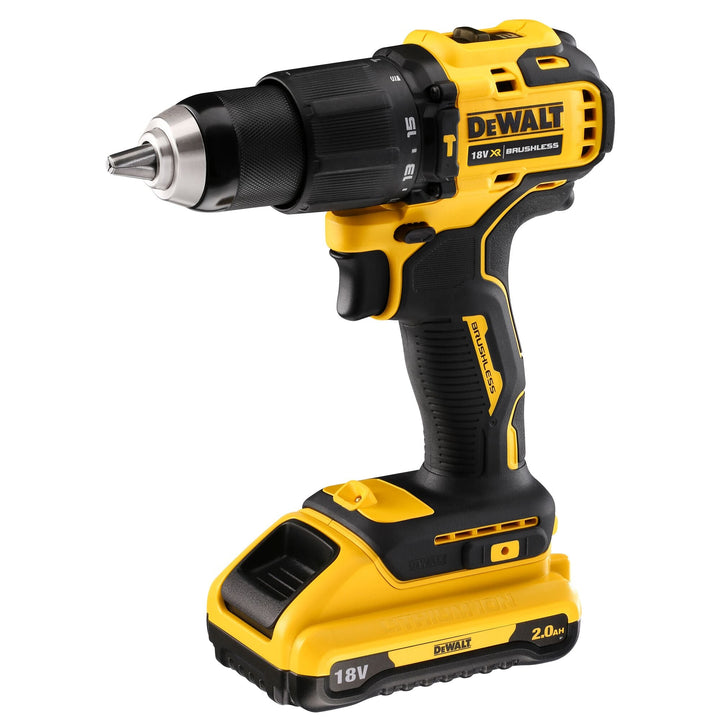 DEWALT Perceuse visseuse percussion compacte XR 18V 2Ah Li - Ion Brushless - MK SELLER EU