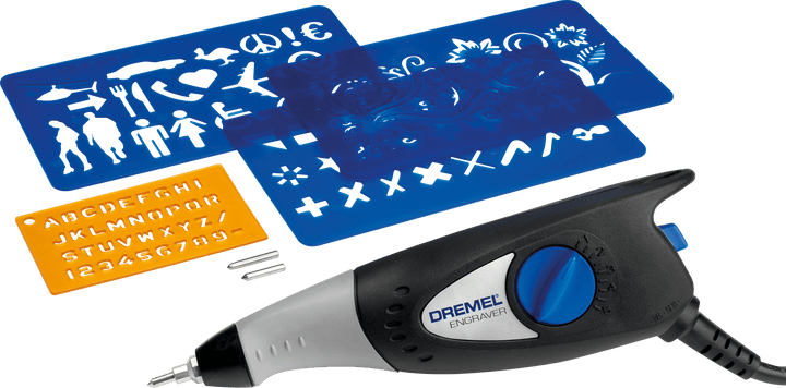 DREMEL 290 graveur outil compact (35W),Arts&Crafts 3 pointes, 4 pochoirs - MK SELLER EU