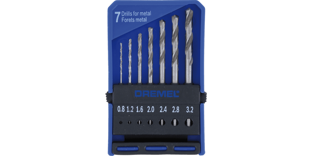DREMEL 628 Jeu de 7 mèches 0,8mm à 3,2mm - MK SELLER EU