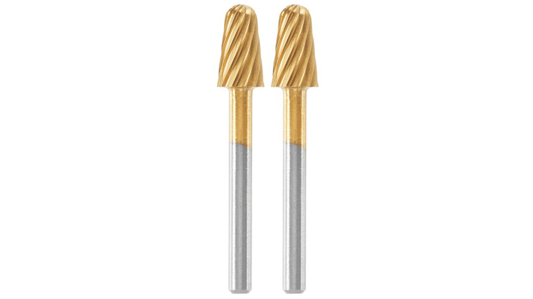 DREMEL Max 117 Lot de 2 fraises acier rapide haute longévité ø 6,4mm bout rond - MK SELLER EU