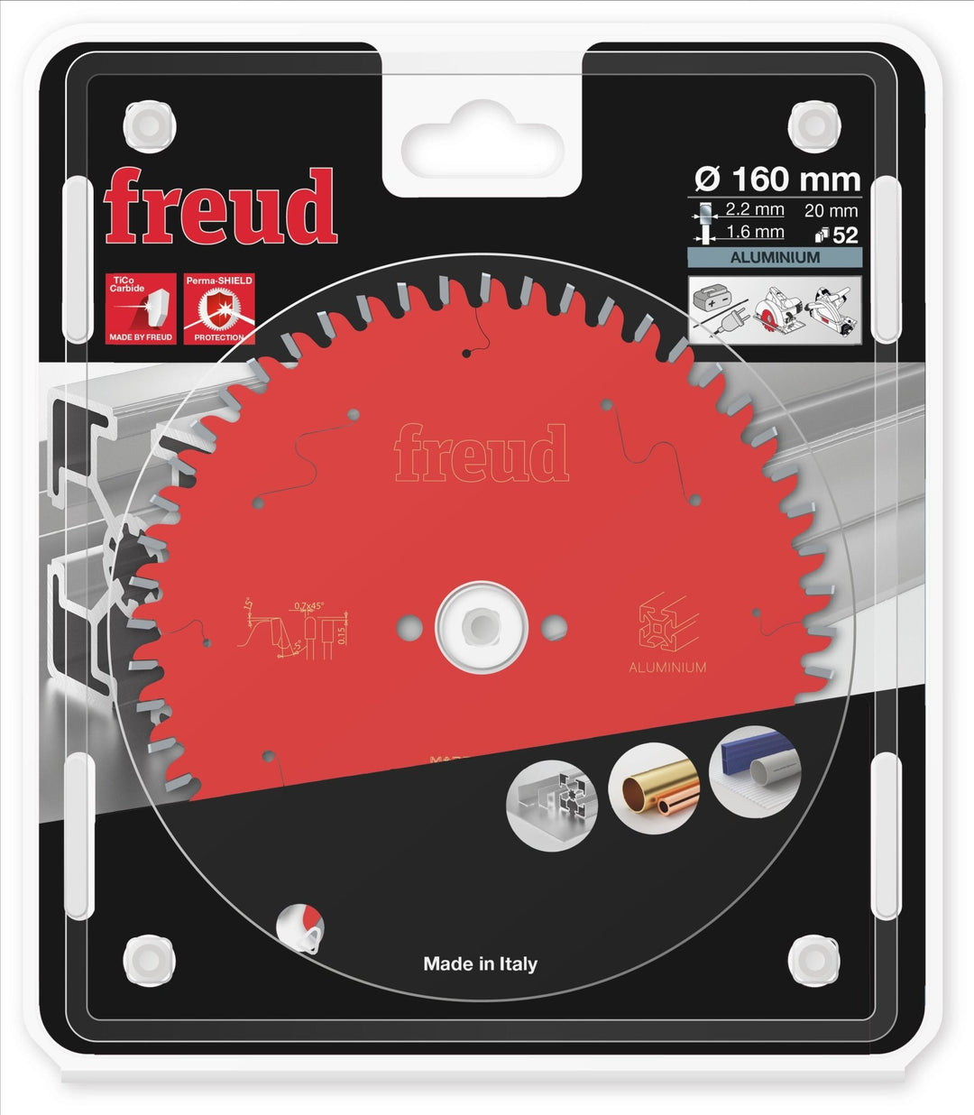 FREUD FR06A001H Lame Aluminium/PVC Ø160×20mm Z52 - MK SELLER EU