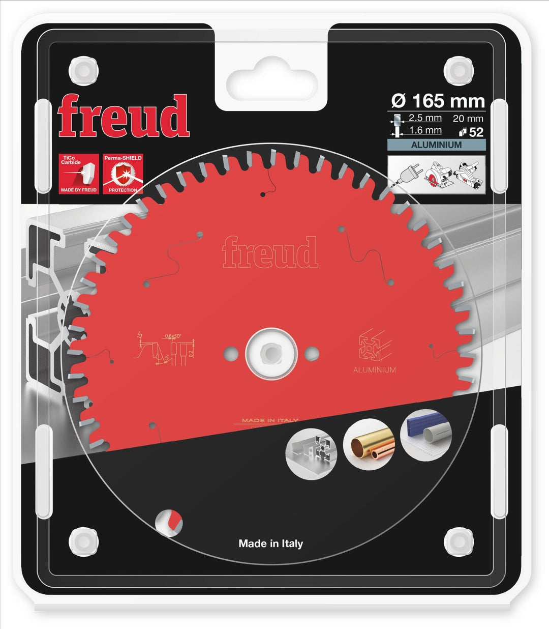 FREUD FR07A001H Lame Aluminium/PVC Ø165×20mm Z52 - MK SELLER EU