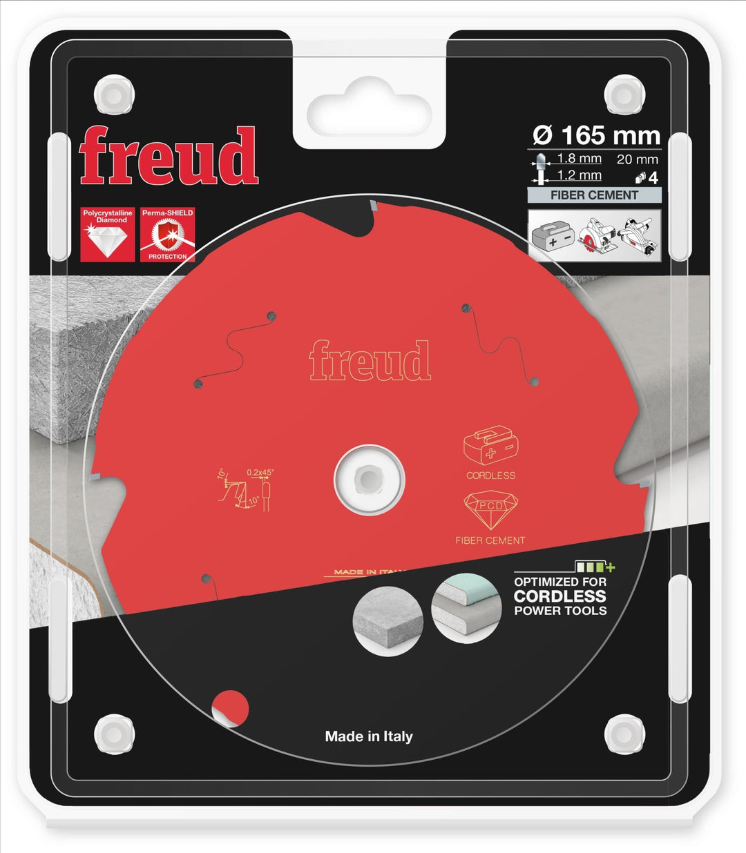 FREUD FR07F002HC Lame Fibrociment Ø165×20mm Z4 - MK SELLER EU