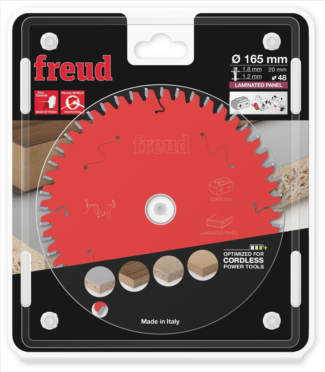 FREUD FR07L002HC Lame Mélaminé/Aggloméré Ø165×20mm Z48 - MK SELLER EU