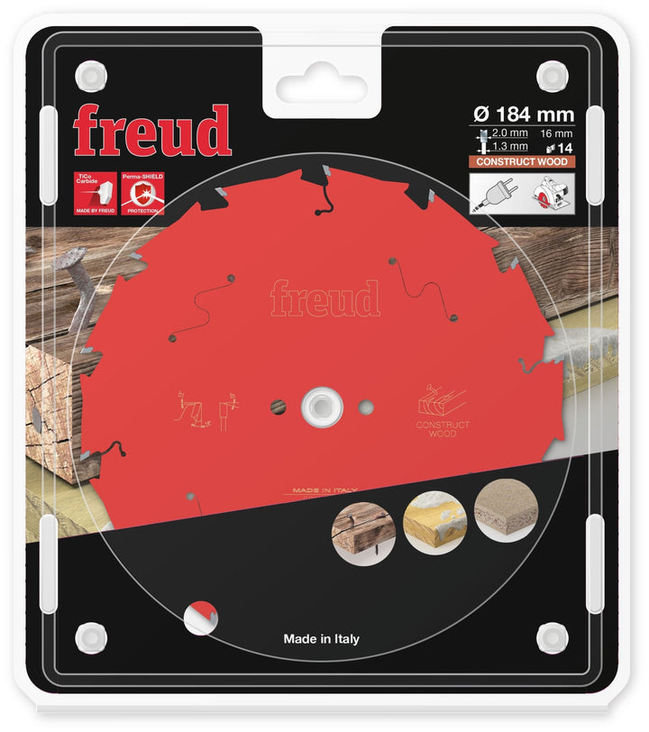 FREUD FR11C001H Lame Bois construction Ø184×16mm Z14 - MK SELLER EU