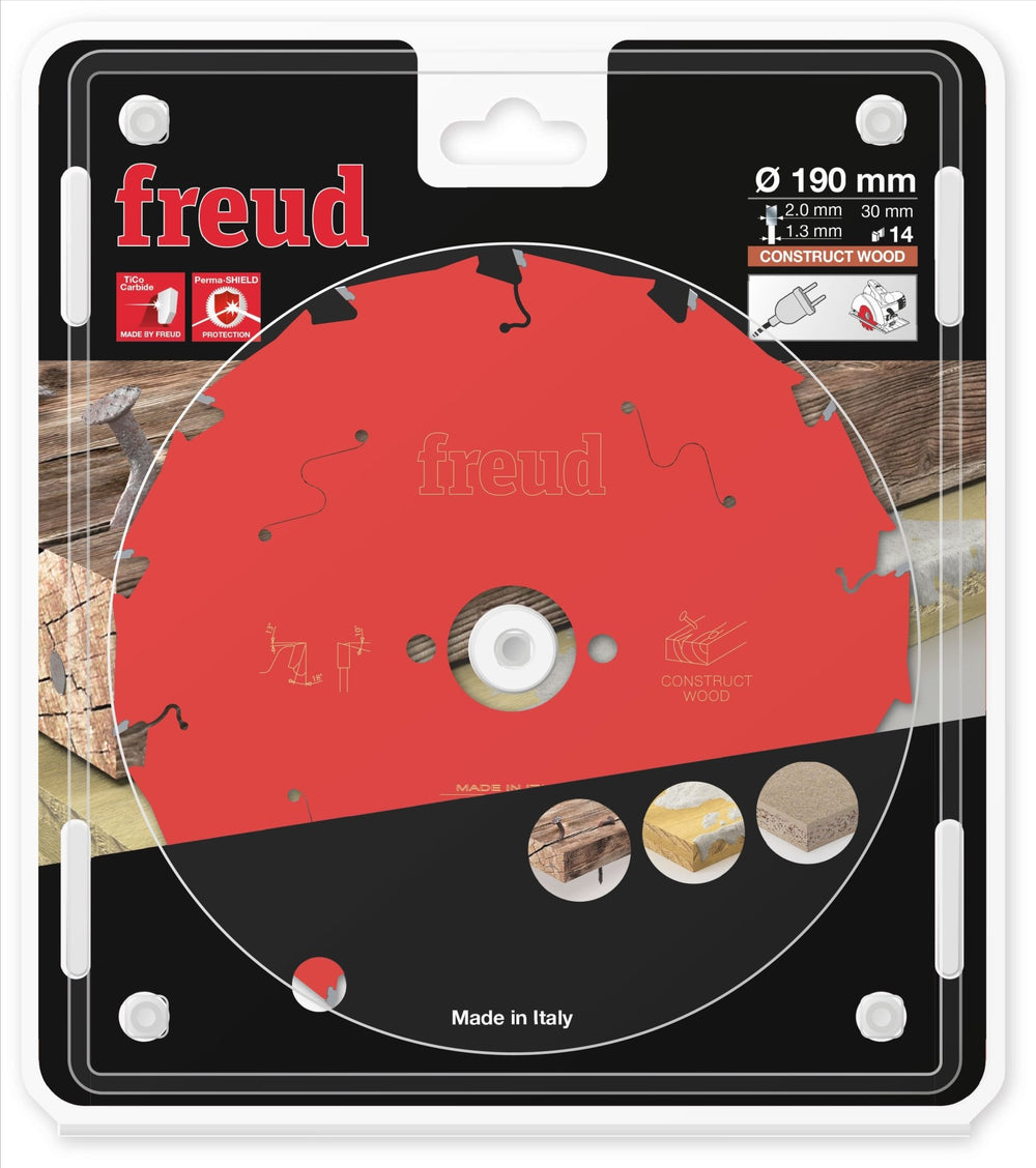 FREUD FR13C001H Lame Bois construction Ø190×30mm Z14 - MK SELLER EU