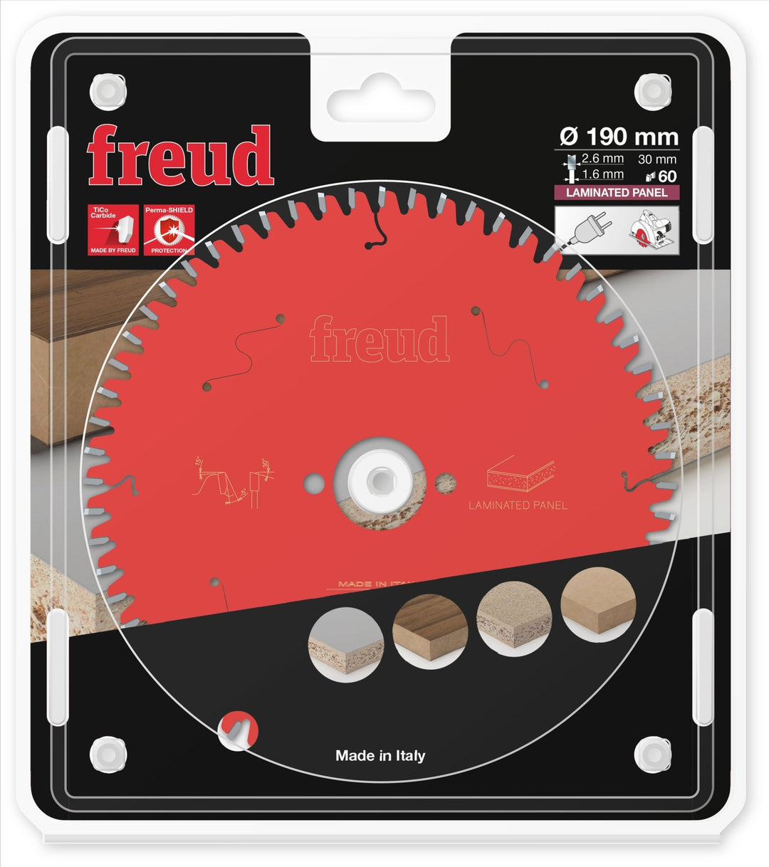 FREUD FR13L001H Lame Mélaminé/Aggloméré Ø190×30mm Z60 - MK SELLER EU