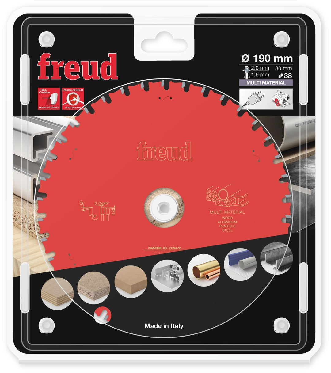 FREUD FR13M001H Lame Multi - matériaux Ø190×30mm Z38 - MK SELLER EU