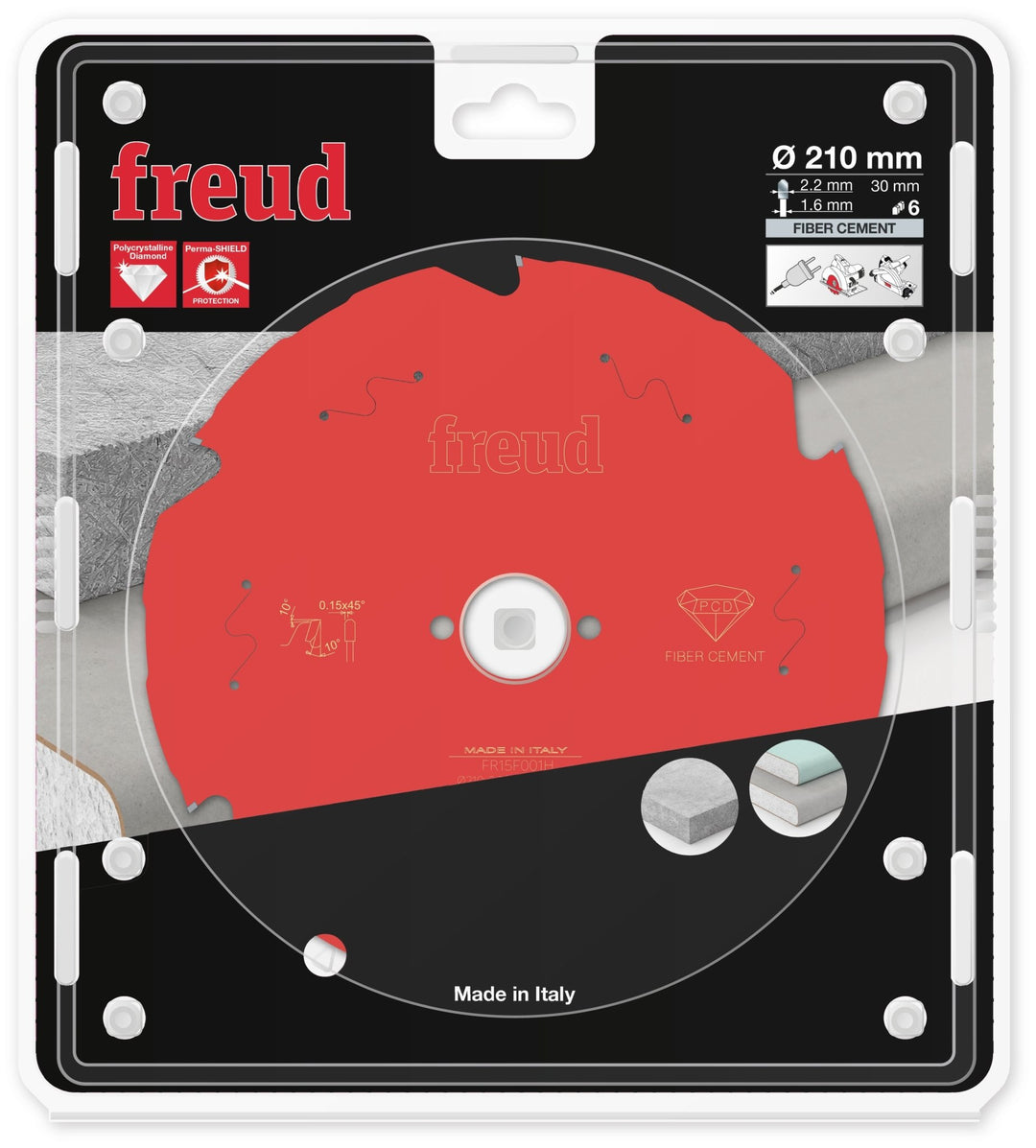 FREUD FR15F001H Lame Fibrociment Ø210×30mm Z6 - MK SELLER EU