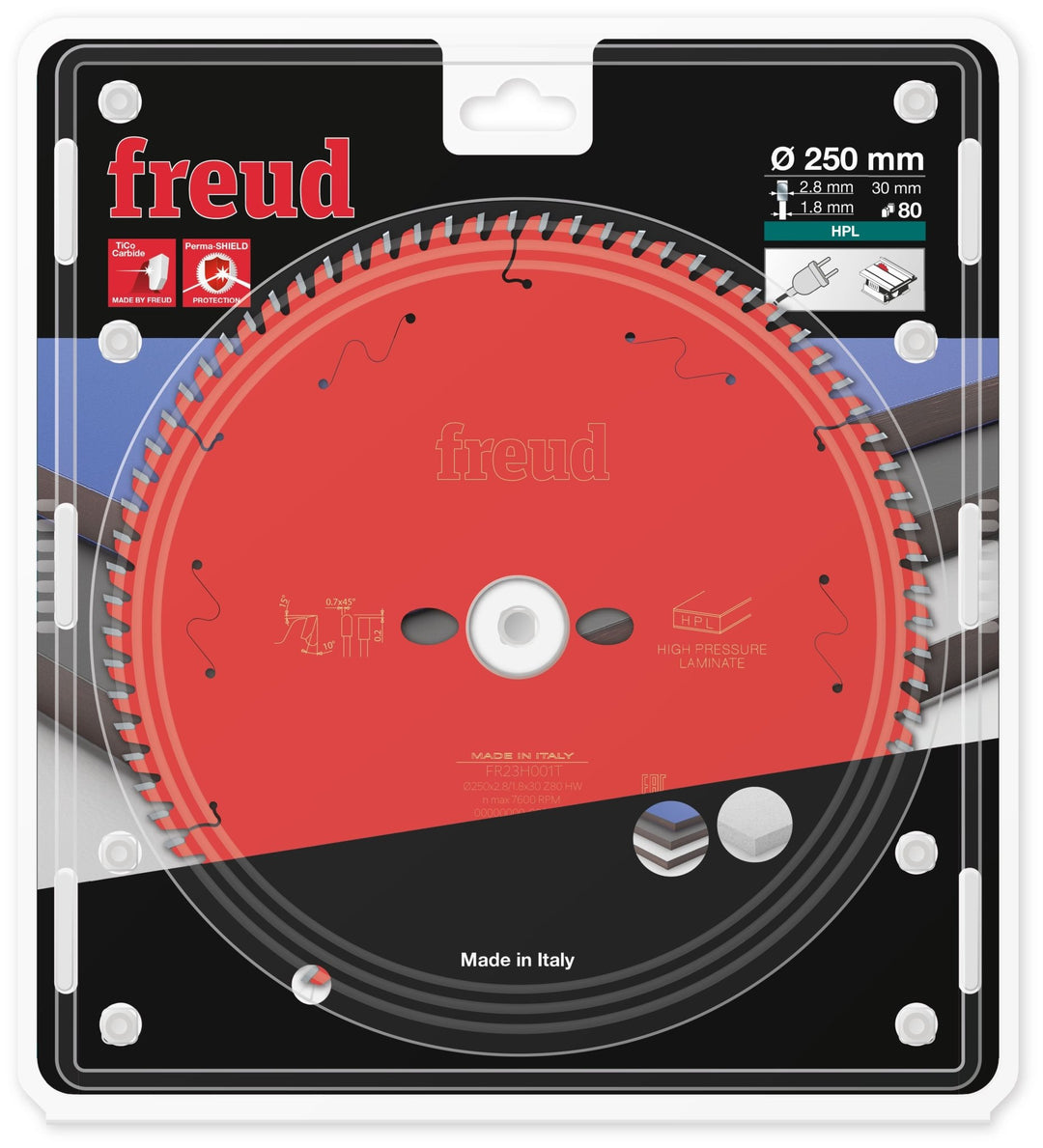 FREUD FR23H001T Lame HPL Ø250×30mm Z80 - MK SELLER EU