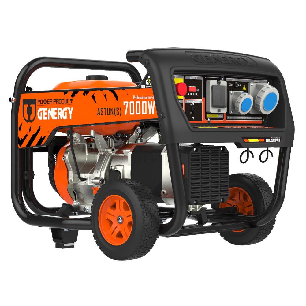 Genergy Astún - S 7000 W – Groupe électrogène essence (démarrage manuel) - MK SELLER EU