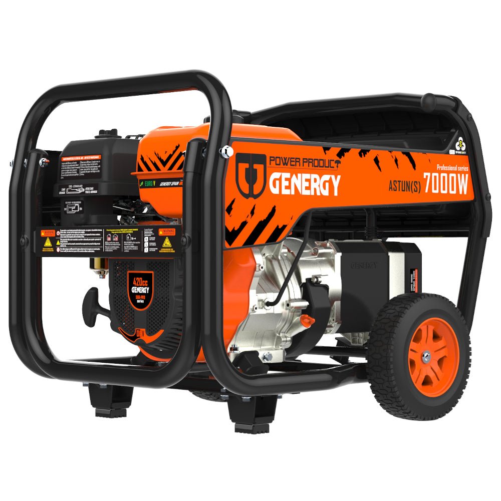 Genergy Astún - S 7000 W – Groupe électrogène essence (démarrage manuel) - MK SELLER EU