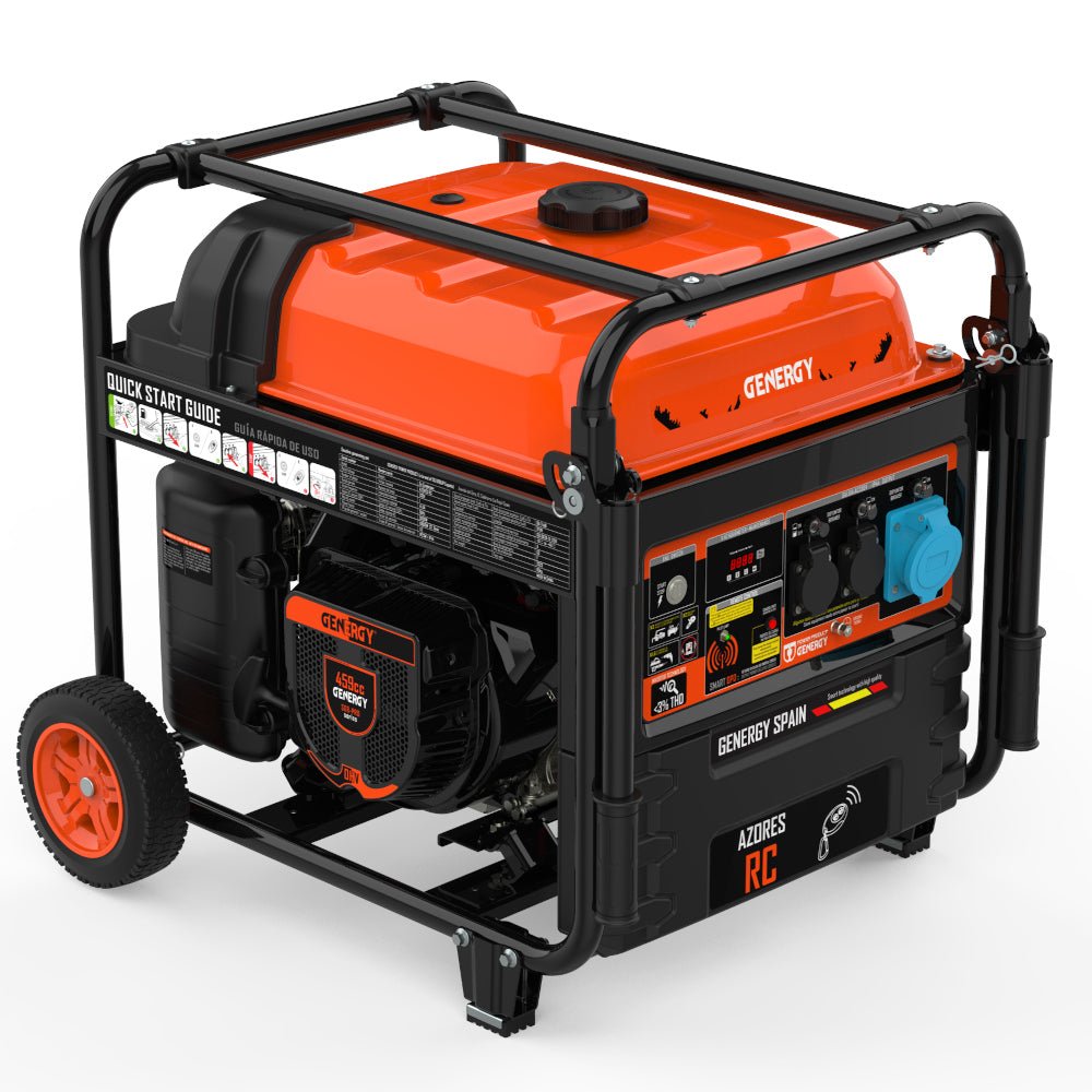 Genergy Azores - RC 1100 W – Groupe électrogène Inverter (démarrage électrique + télécommande) - MK SELLER EU